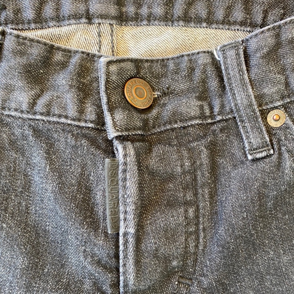 Men’s Dsquared Raw Slim Skinny Denim Jeans Italian - Picture 5 of 8